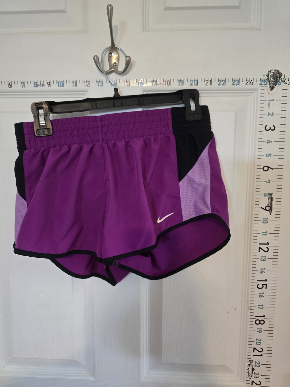 Nike Women’s Purple Athletic Running Shorts with Black Trim
